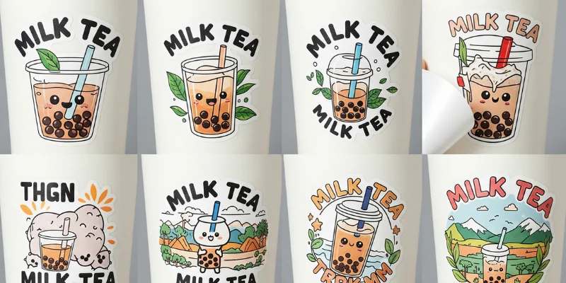 In Decal, tem dán ly trà sữa ở đâu vừa rẻ vừa chất lượng? - Decalnuoc.com