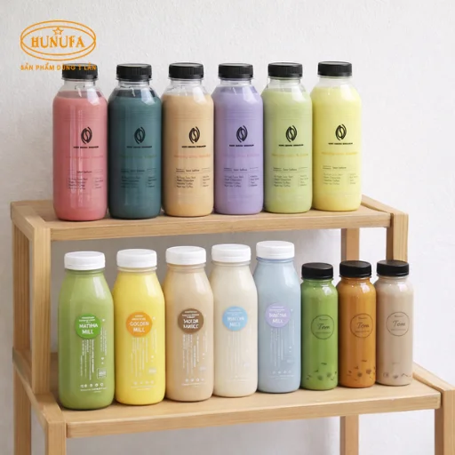 Các mẫu chai nhựa trà sữa đẹp phổ biến được ưa chuộng hiện nay